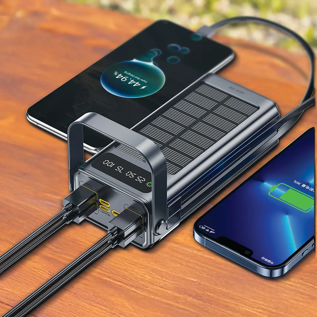 Green Lion Solar X 30000mAh Power Bank PD 20W - Black