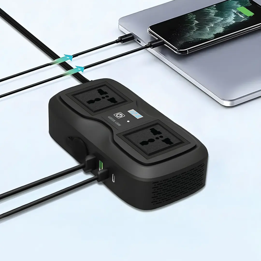 Green Lion GC-233 Power Inverter - Black