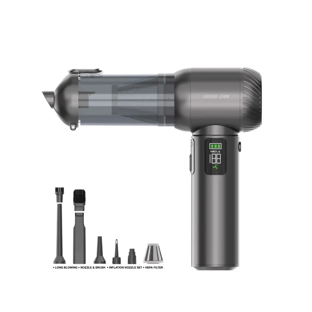 Green Lion Multi-Force Vacuum Air Blower Air Duster Gray