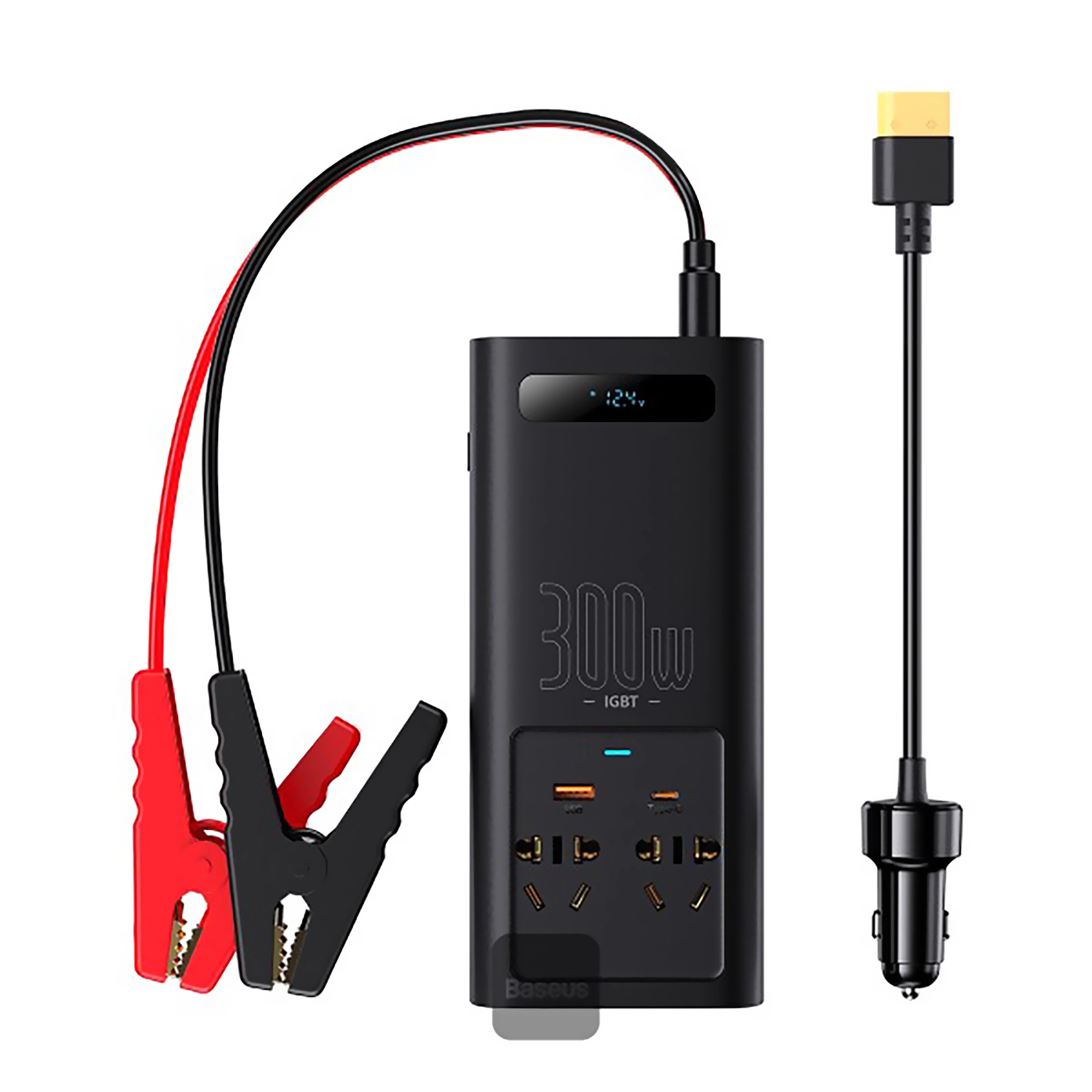 مبدل برق خودرو 110 ولت باسئوس Baseus IGBT Power Inverter 300W