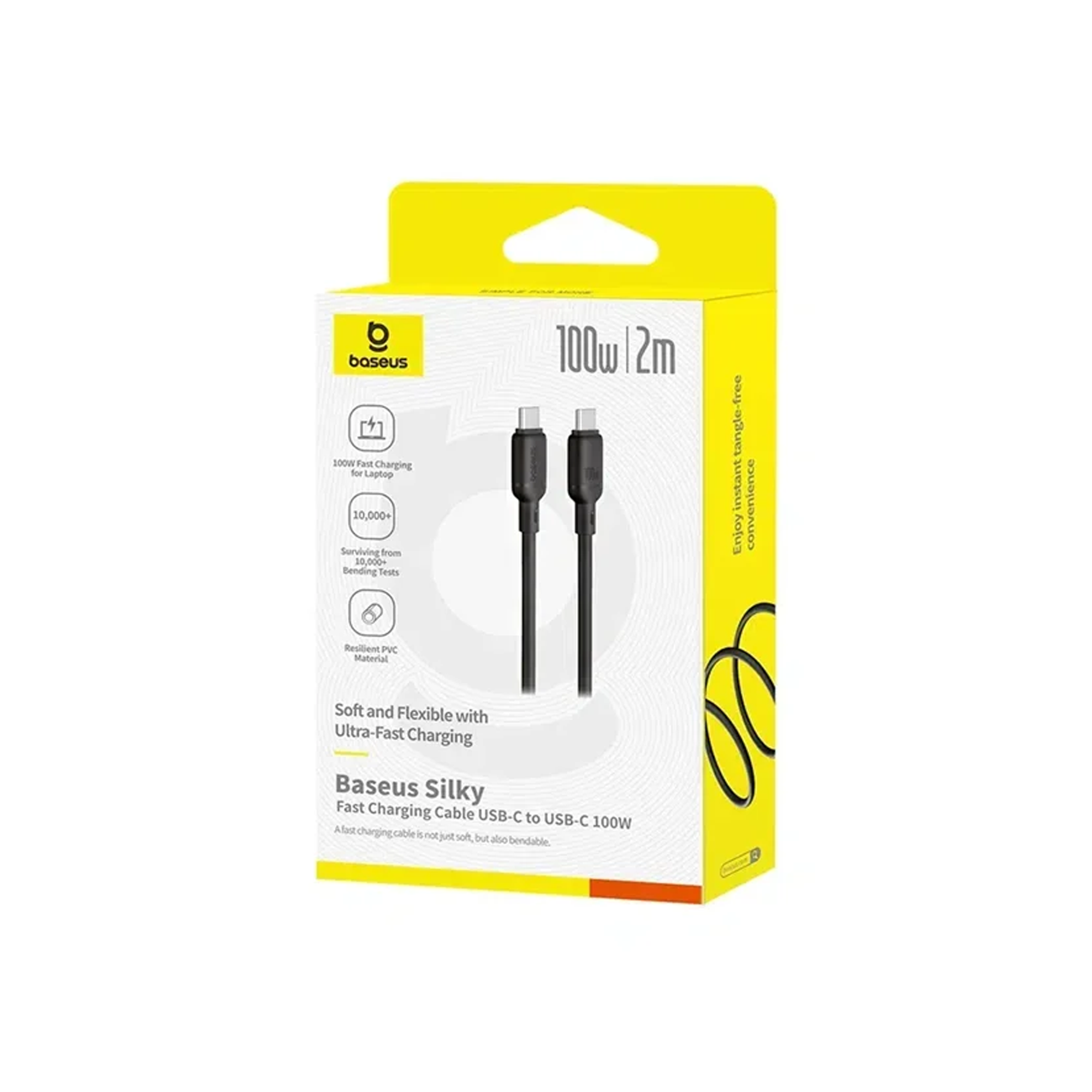 کابل باسئوس مدل Baseus Silky Series 100W USB-C to USB-C Cable (1m)