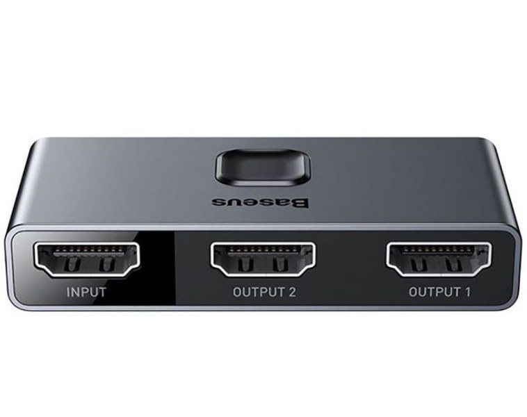 سوئیچ 1 به 2 HDMI باسئوس مدل Baseus CAHUB-BC0G