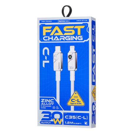کابل USB-C به Lightning ریمکس مدل Remax C35 (C-L) USB-C to Lightning Cable