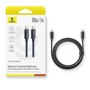 Baseus Foamy Silicone PD 100W USB-C to USB-C Cable