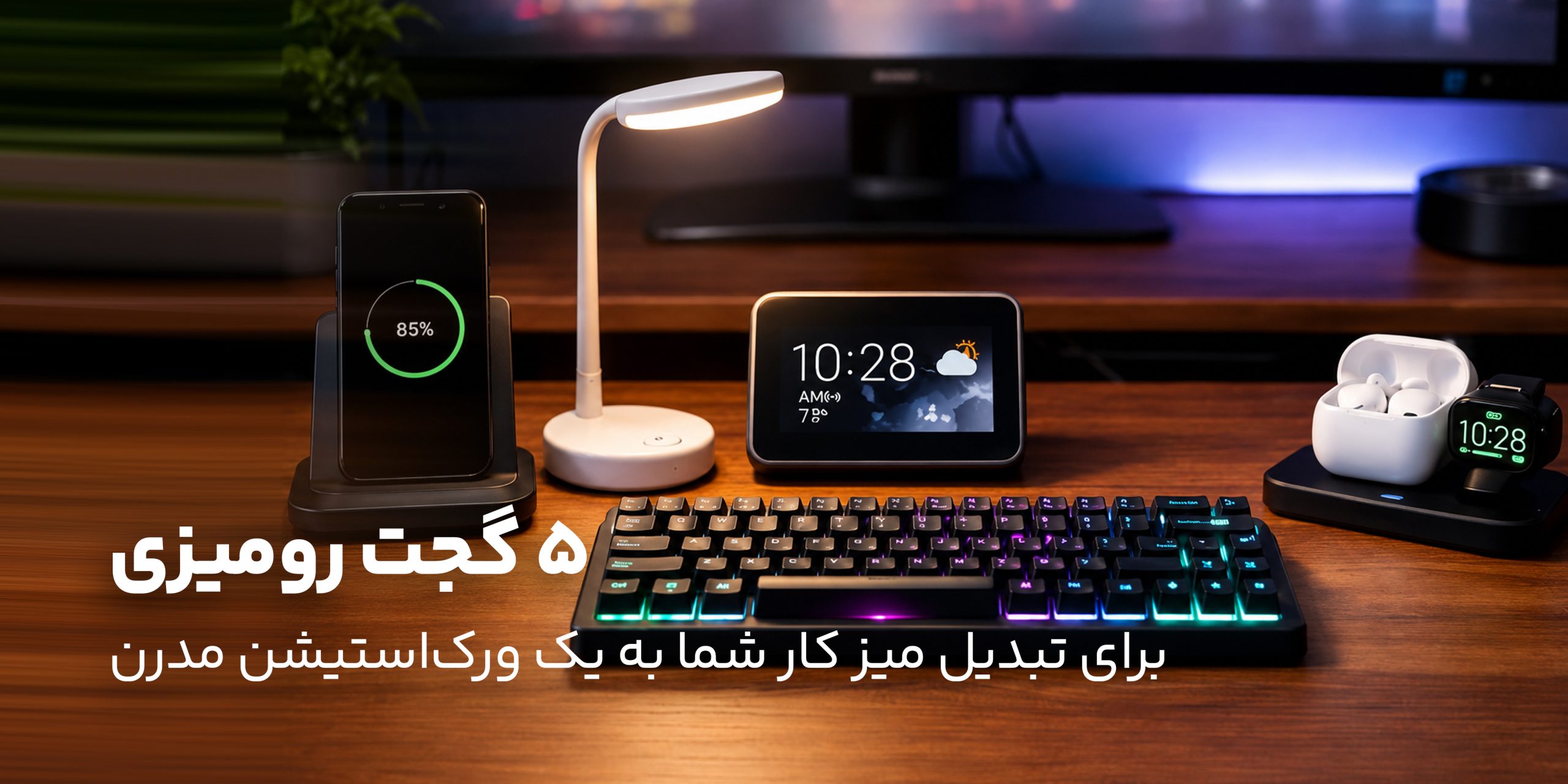 ۵ گجت رومیزی که میز کار شما را به یک ورک‌استیشن مدرن تبدیل می‌کنند
