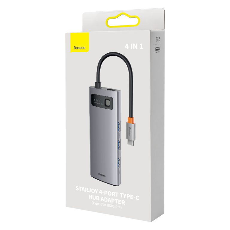 هاب 4 پورت تایپ سی بیسوس مدل BS-OH066 MetalGleam 2