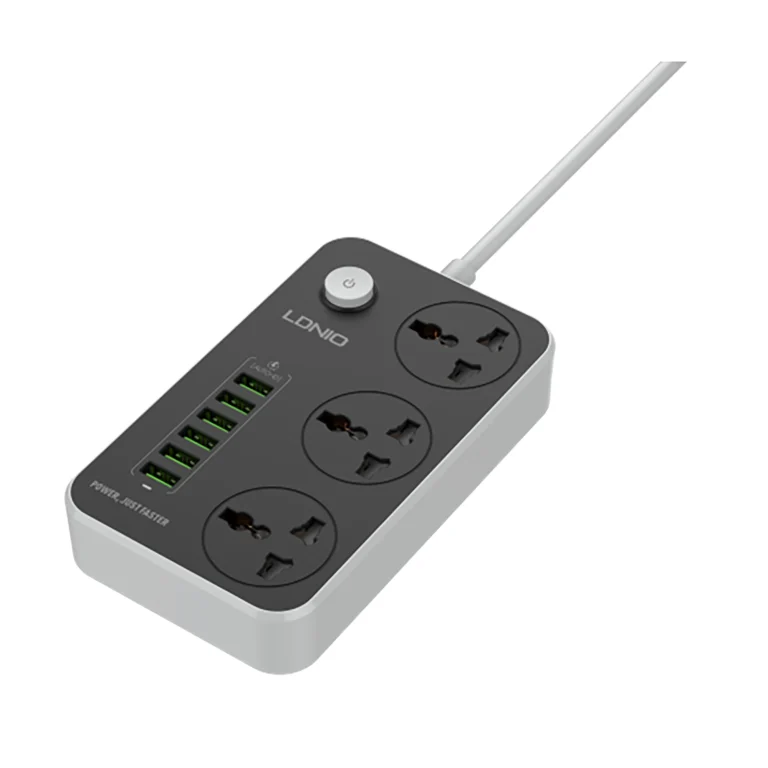 چندراهی برق و شارژر الدینیو مدل LDNIO Power Strip SC3604 1