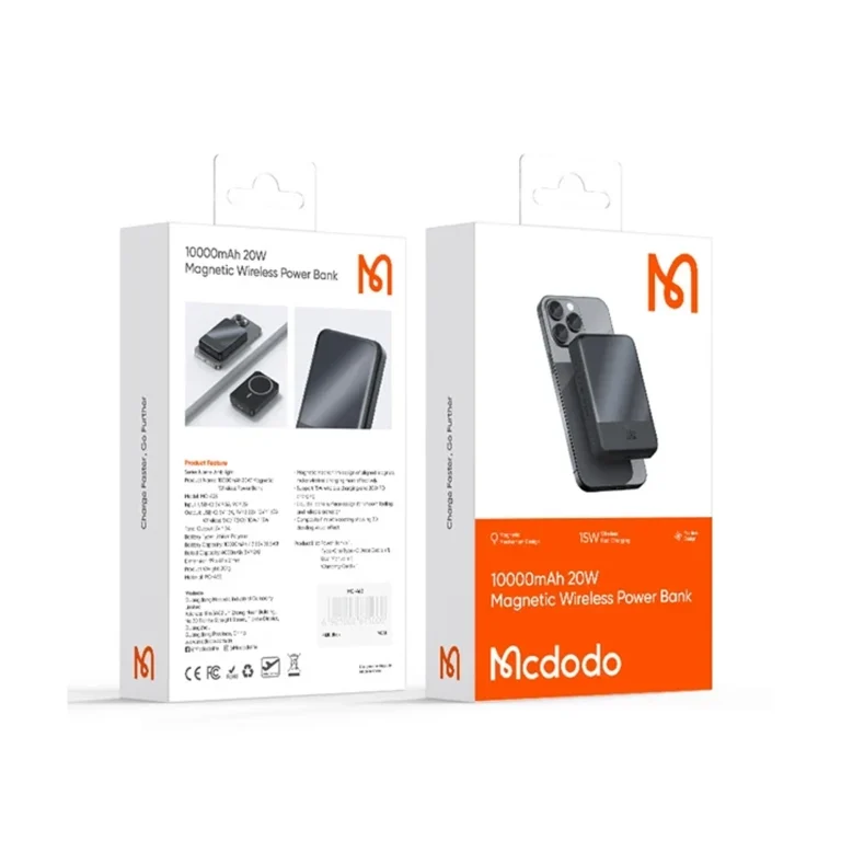 پاوربانک 10000 میلی‌آمپرساعت وایرلس مگنتی مک دودو مدل Mcdodo MC-426 Power Bank 3