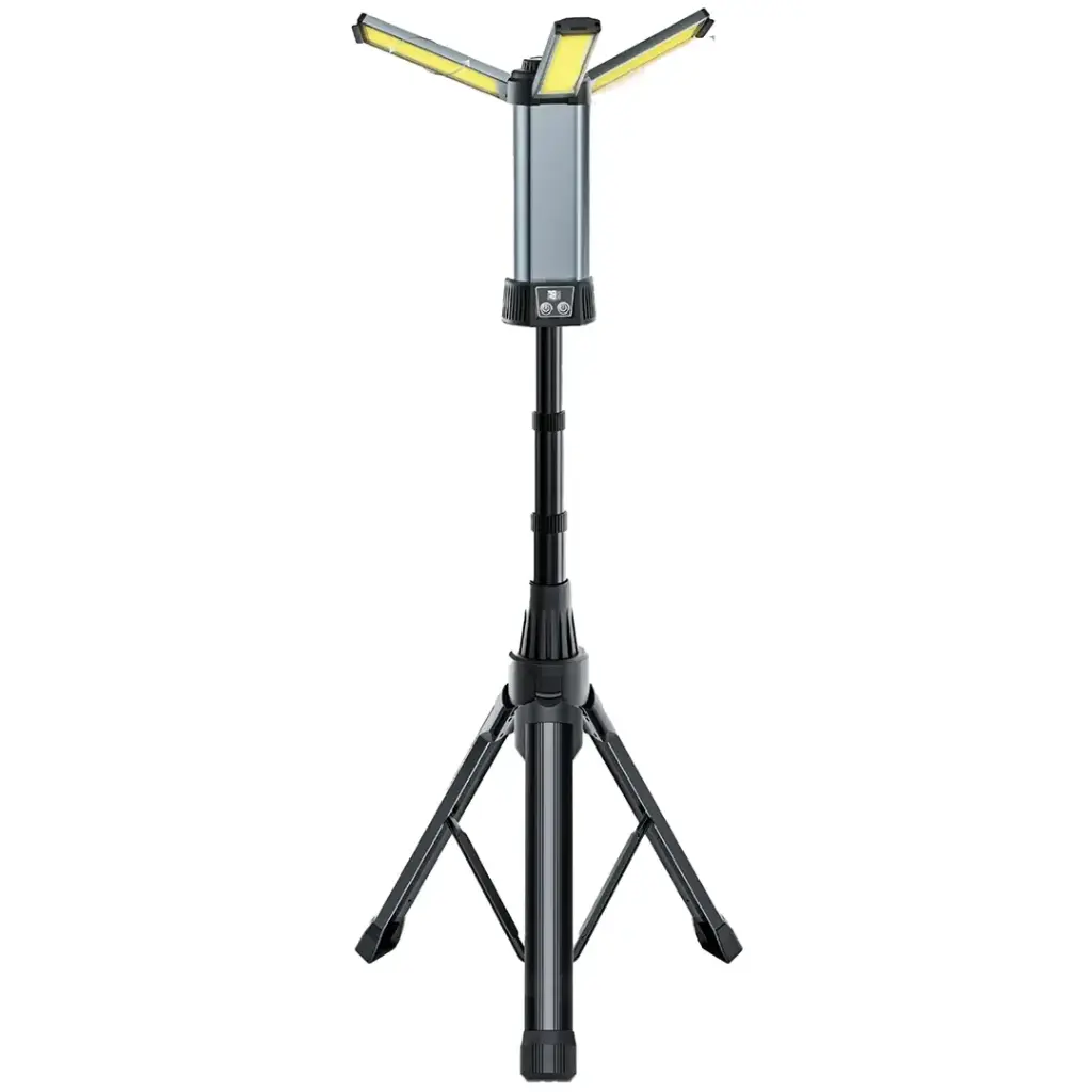 Green Lion Trio Beam Lite Tripod Camping Light - Black