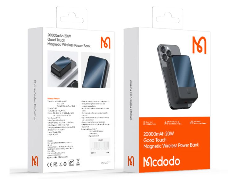 پاوربانک 20000 میلی‌آمپرساعت وایرلس مگنتی مک دودو مدل Mcdodo MC-5021 Power Bank 4