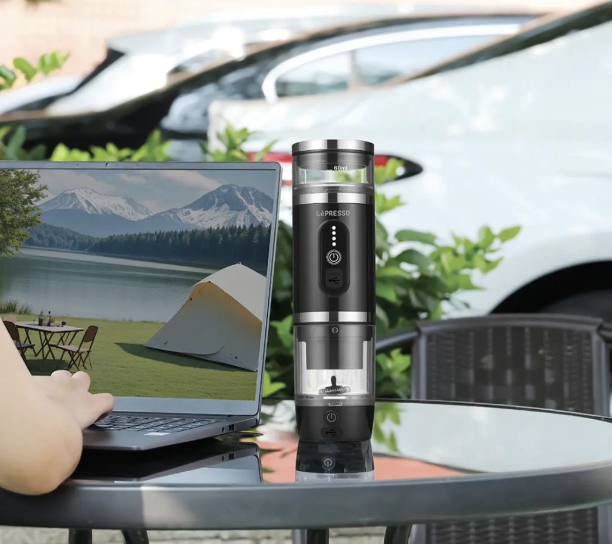 اسپرسوساز مسافرتی 4 در 1 لپرسو مدل lepresso 4 in 1 portable coffee machine with milk frother اسپرسوساز مسافرتی 4 در 1 لپرسو مدل lepresso 4 in 1 portable coffee machine with milk frother